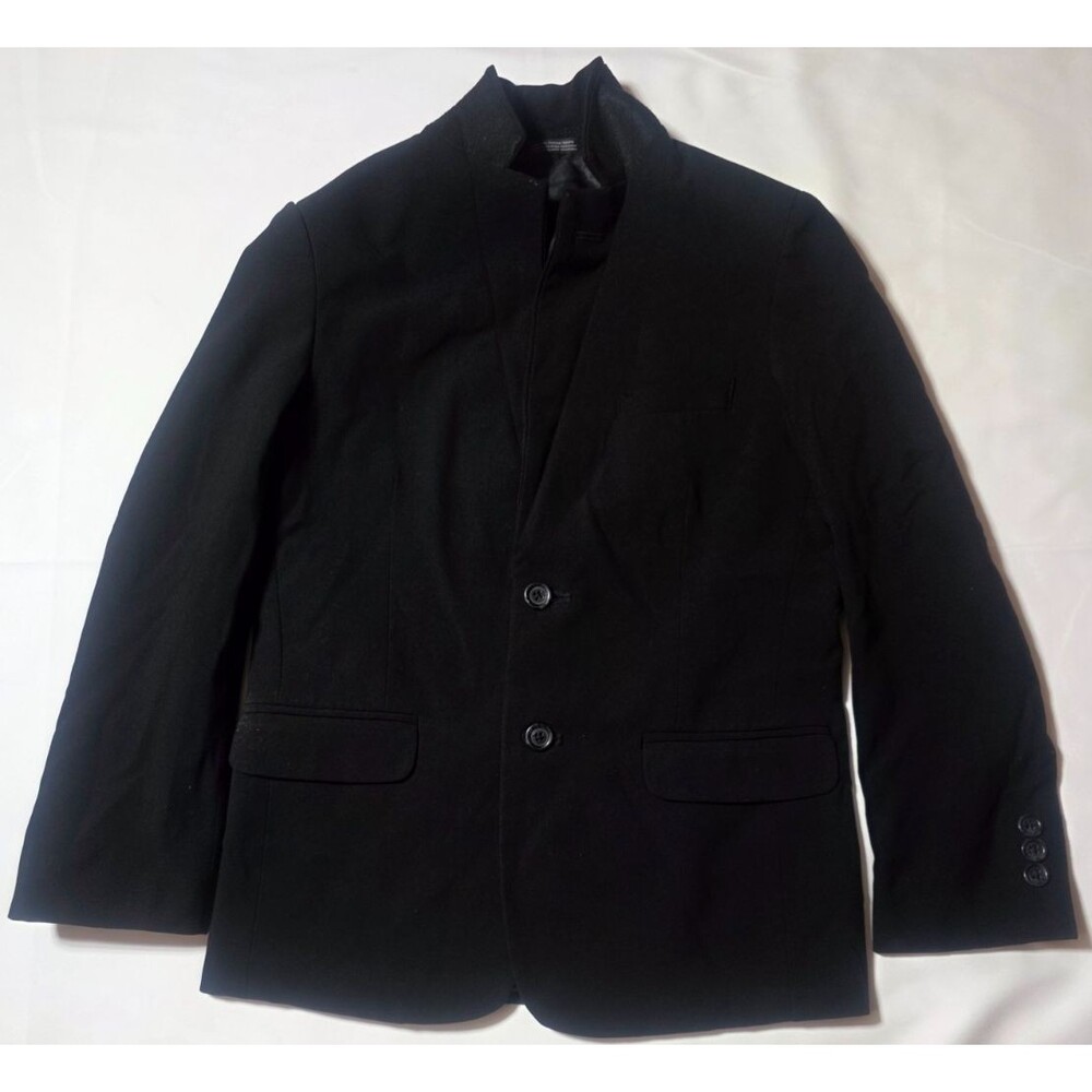 Calvin Klein Womens Size 12 Black Two Button Lined Blazer Suit Jacket Coat